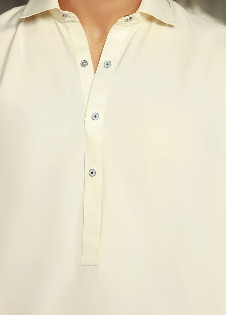 China Boski- Cream Kameez Shalwar