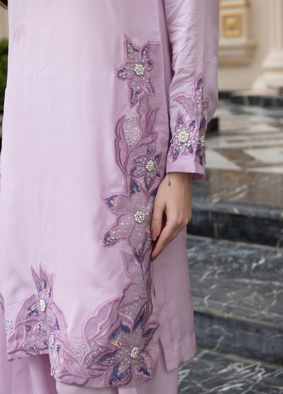 Jasmine by Fajr Khan Women Hand work 3 Piece Suit Juhi - Festive Collection
