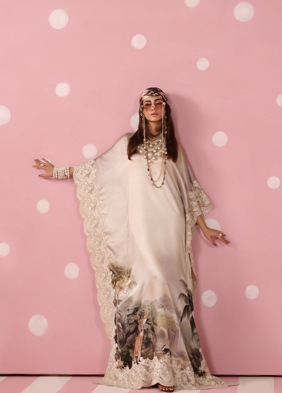 Musferah Saad Women RTW Embroidered Silk 2 Piece Suit Ethereal Eden - Festive Collection