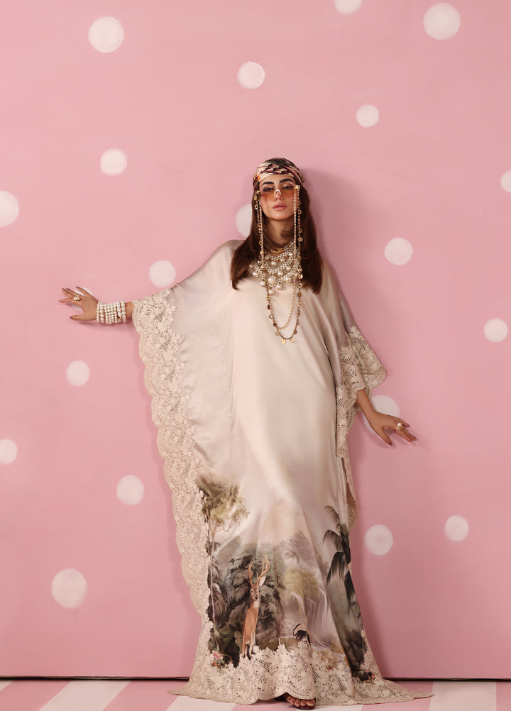 Musferah Saad Women RTW Embroidered Silk 2 Piece Suit Ethereal Eden - Festive Collection