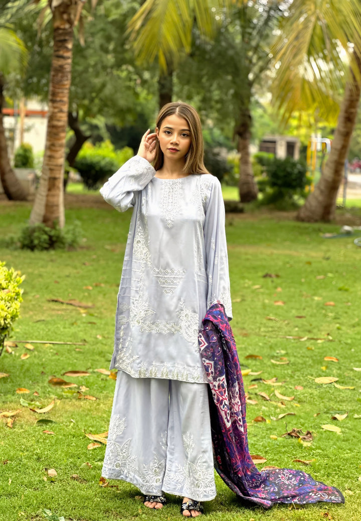 Blossom Aroma from Khuwab by Kazma RTW Lawn Embroidered 3 Piece Suit IRIS - Casual Collection