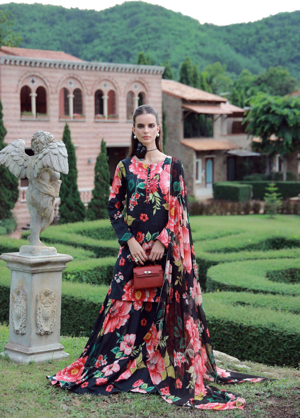 Floral Ritual Edit by Feathers  Printed Lawn 3 Piece Suit BRYNEL - Casual Collection