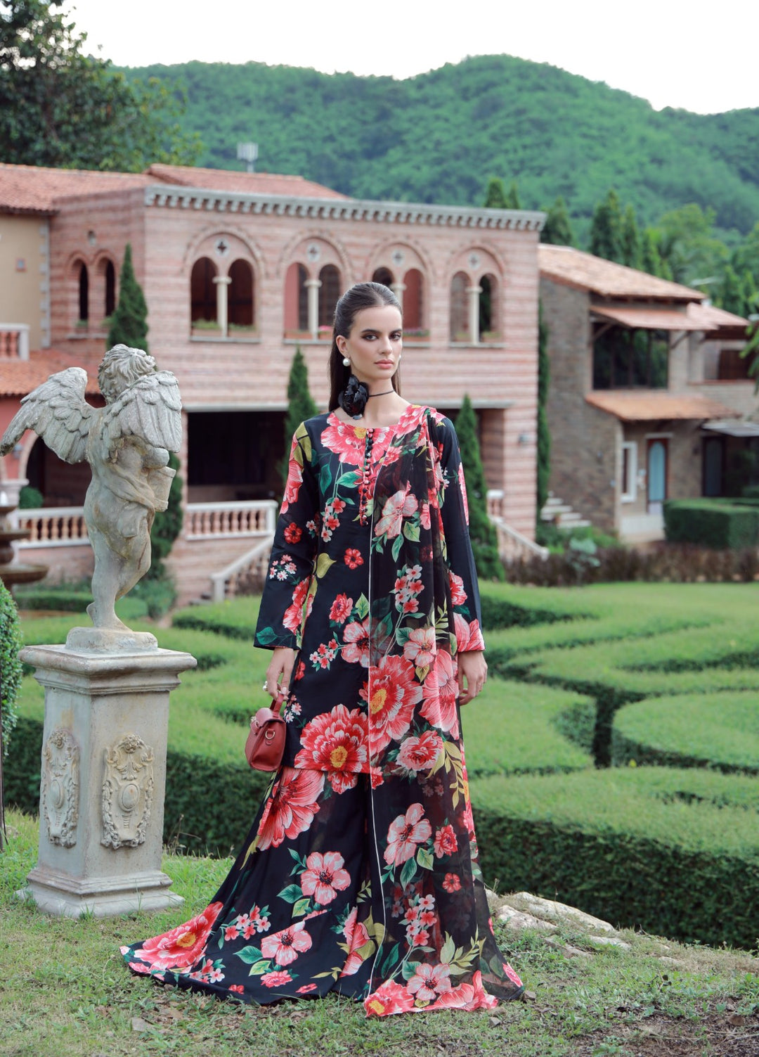 Floral Ritual Edit by Feathers  Printed Lawn 3 Piece Suit BRYNEL - Casual Collection