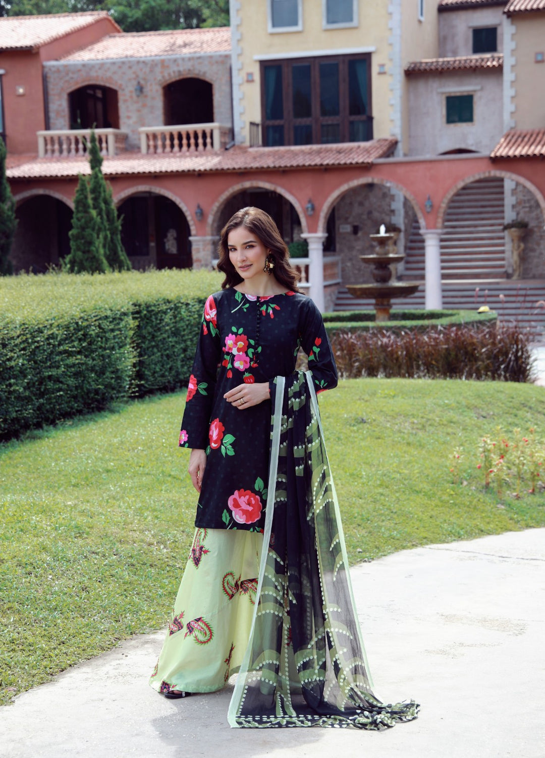 Floral Ritual Edit by Feathers  Printed Lawn 3 Piece Suit FYNOR - Casual Collection