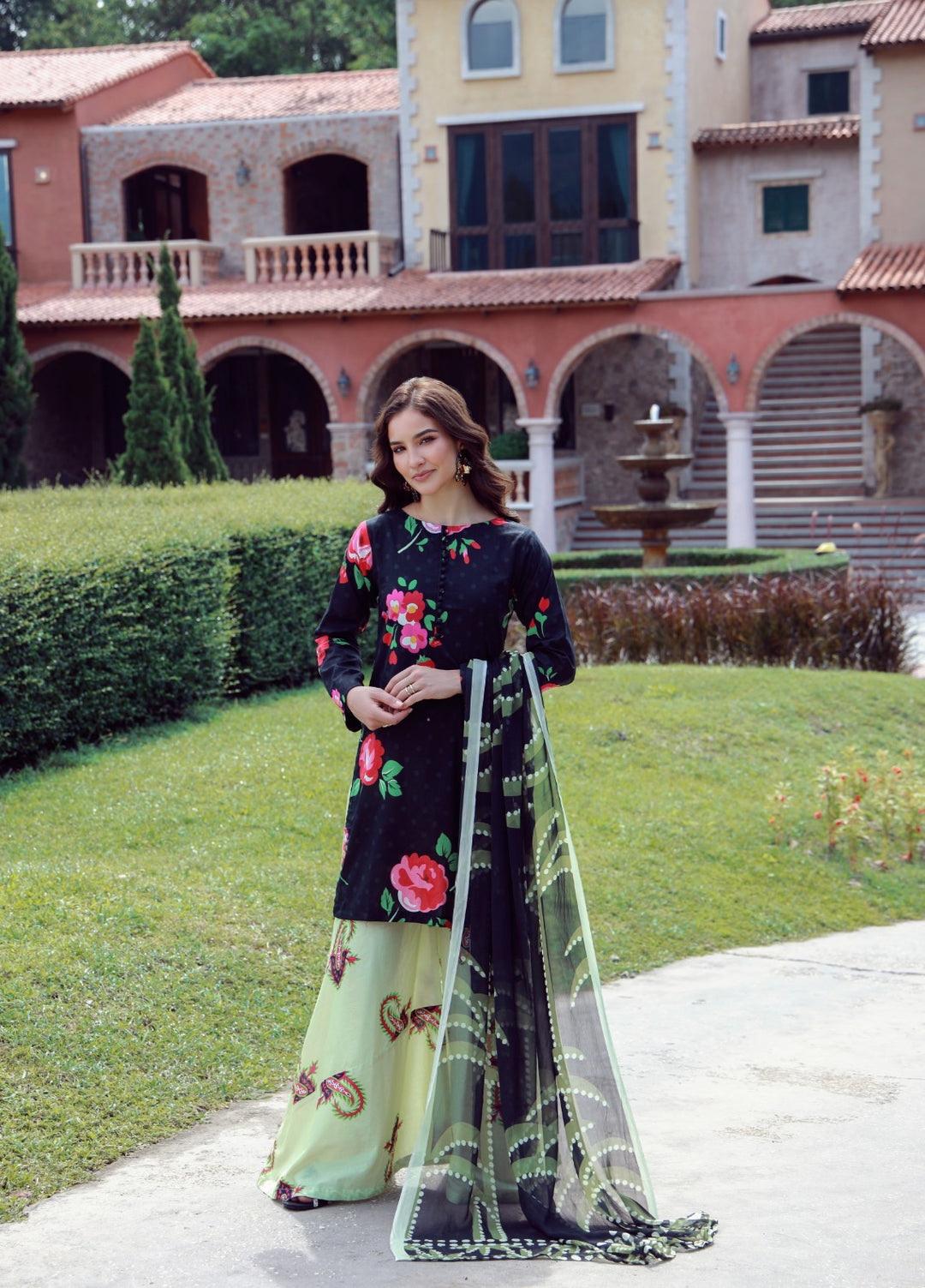 Floral Ritual Edit by Feathers  Printed Lawn 3 Piece Suit FYNOR - Casual Collection