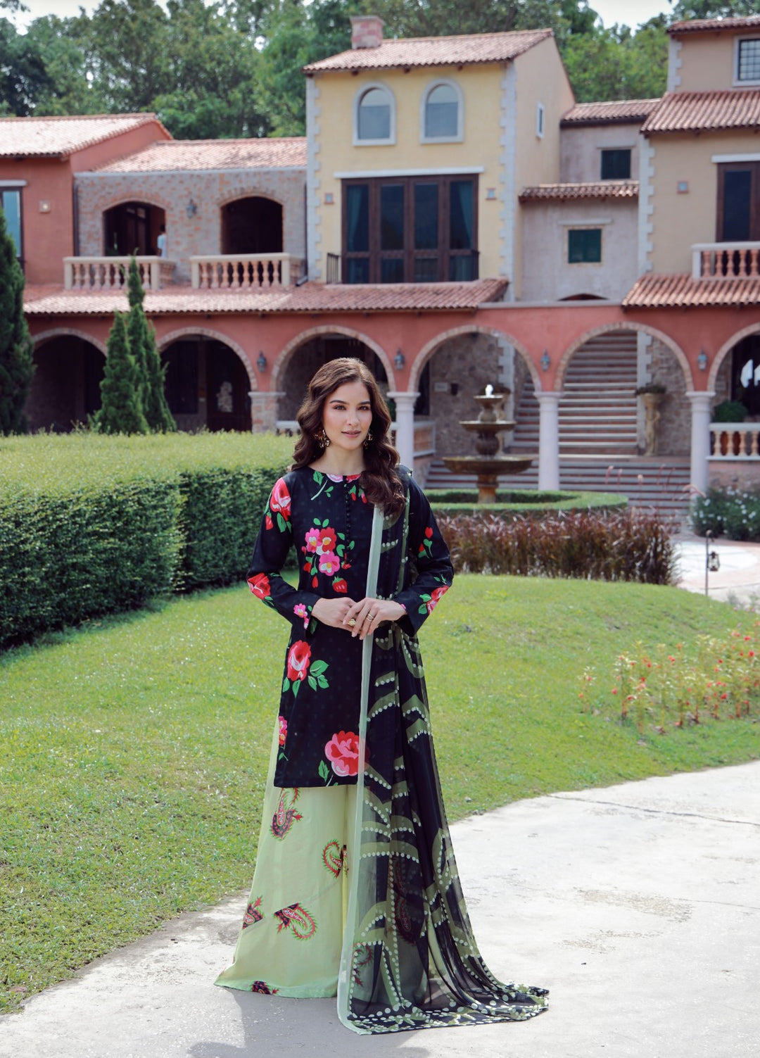 Floral Ritual Edit by Feathers  Printed Lawn 3 Piece Suit FYNOR - Casual Collection