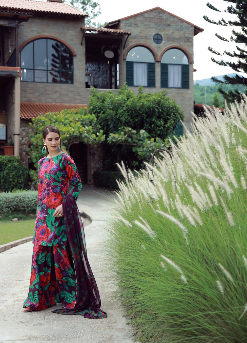 Floral Ritual Edit by Feathers  Printed Lawn 3 Piece Suit FYNTER - Casual Collection