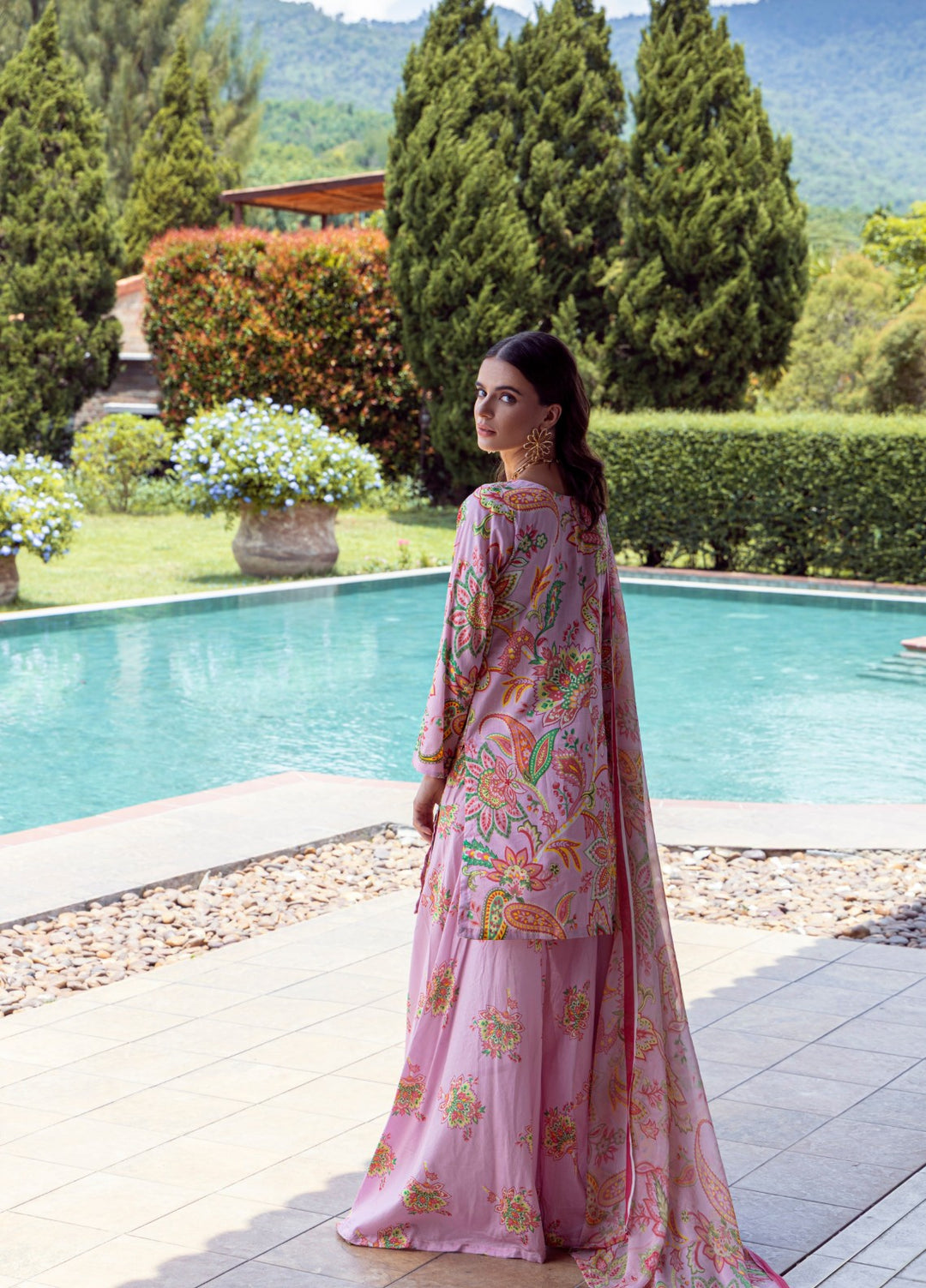 Floral Ritual Edit by Feathers  Printed Lawn 3 Piece Suit STYREL - Casual Collection