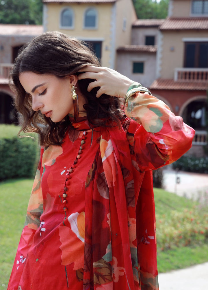 Floral Ritual Edit by Feathers  Printed Lawn 3 Piece Suit XERLIN - Casual Collection