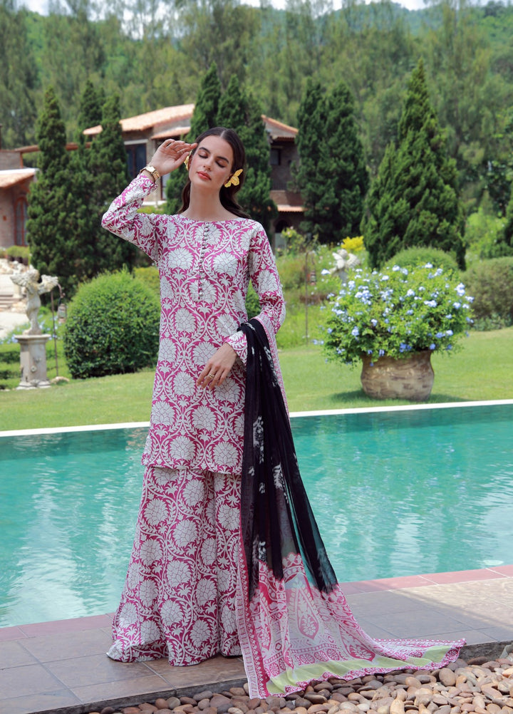 Petals Of Serenity by Feathers RTW Printed Lawn 3 Piece Suit GLOVIX - Casual Collection