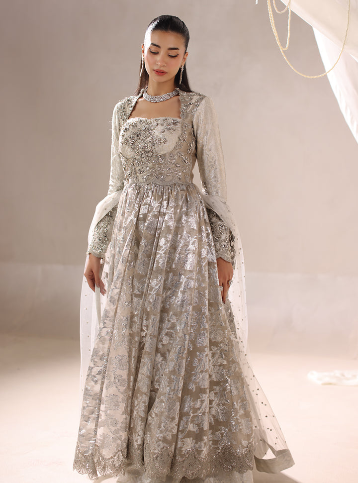 Twilight by Musferah Saad RTW Hand work Tissue 3 Piece Suit Lumieria - Eid Collection