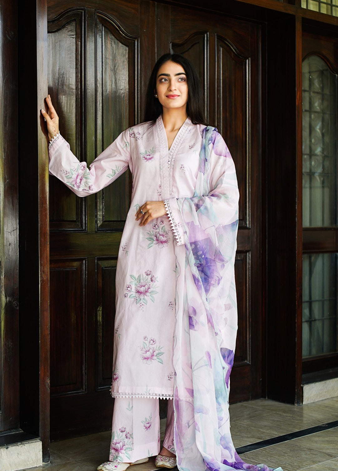 Ileen by Naba Bilal Unstitched Printed Lawn 3 Piece Suit Floreo - Casual Collection