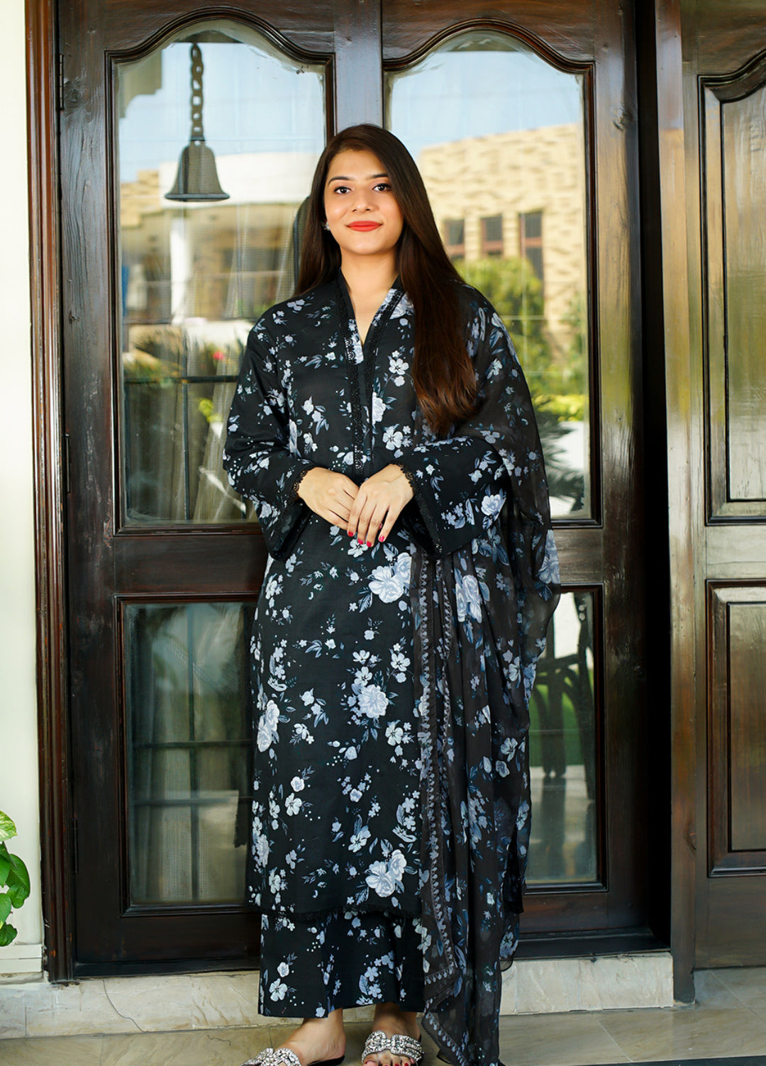 Ileen by Naba Bilal Unstitched Printed Lawn 3 Piece Suit Lili - Casual Collection