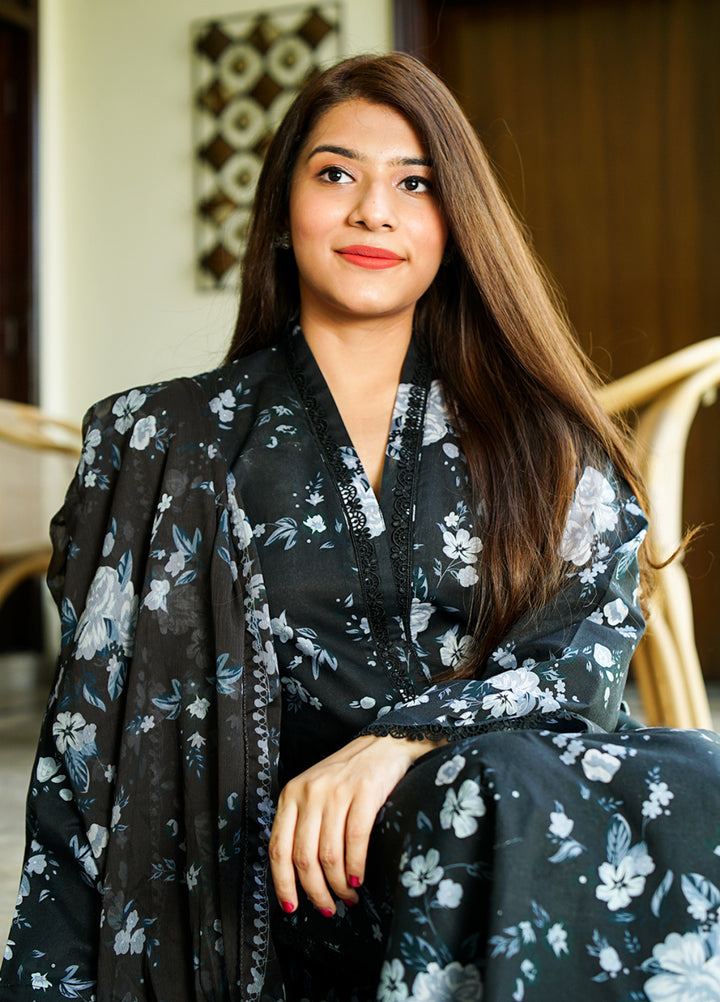 Ileen by Naba Bilal Unstitched Printed Lawn 3 Piece Suit Lili - Casual Collection