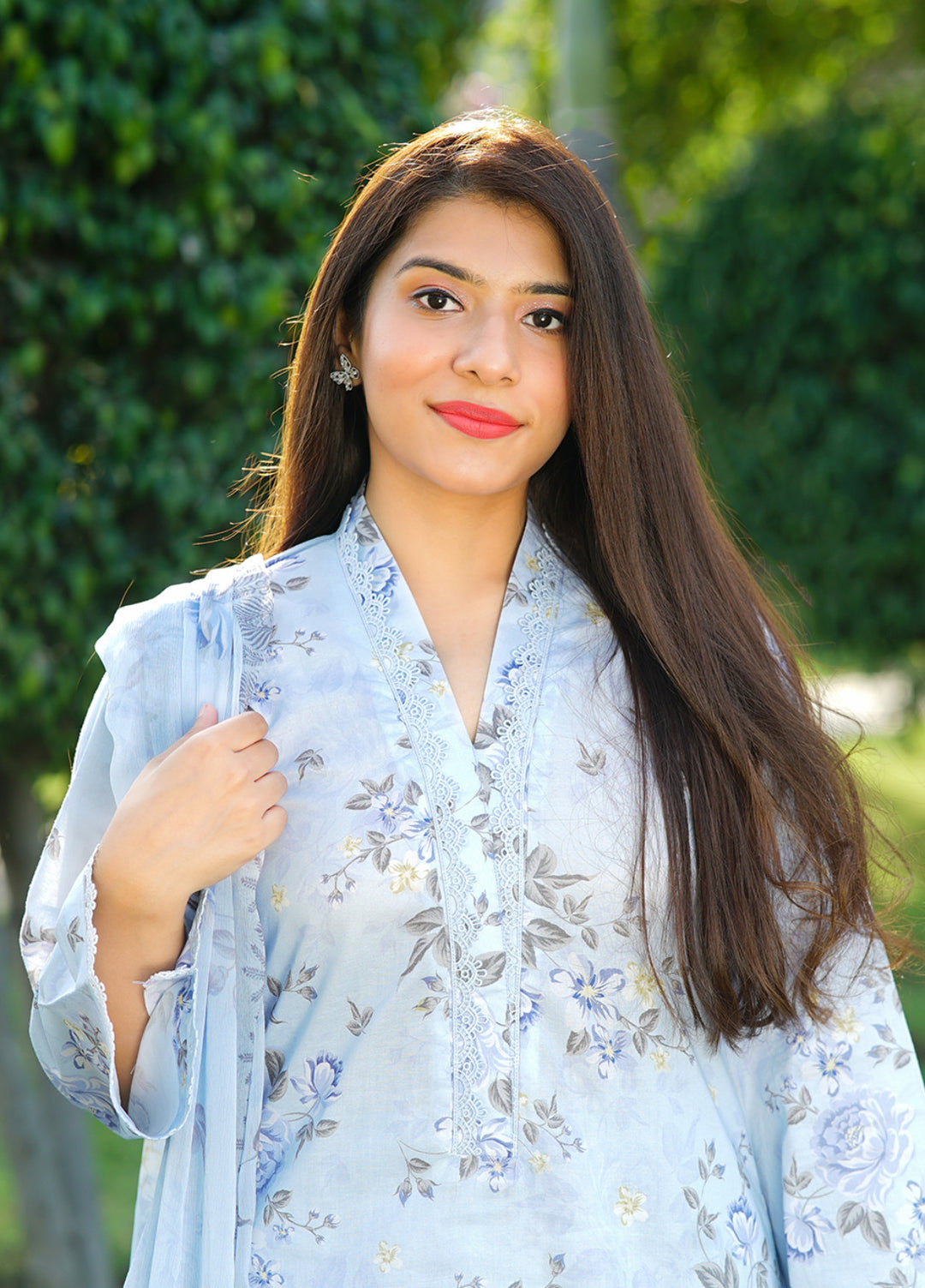 Ileen by Naba Bilal Unstitched Printed Lawn 3 Piece Suit Dina - Casual Collection