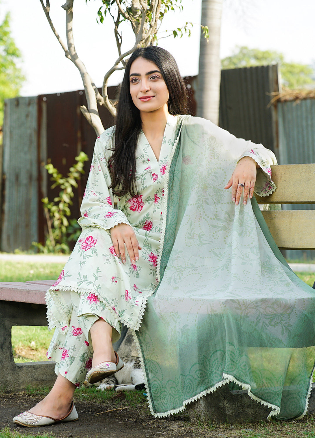 Ileen by Naba Bilal Unstitched Printed Lawn 3 Piece Suit Viola - Casual Collection