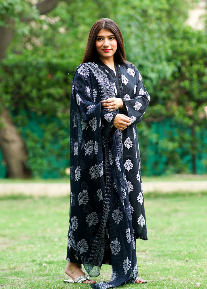 Ileen by Naba Bilal Unstitched Printed Lawn 3 Piece Suit Luna - Casual Collection