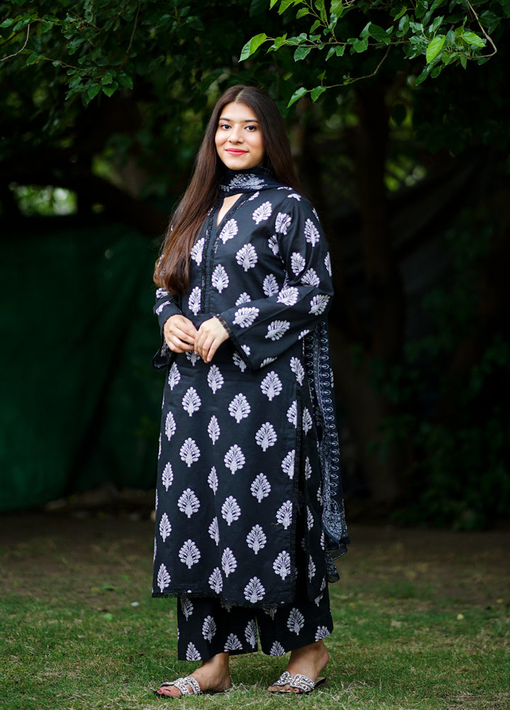 Ileen by Naba Bilal Unstitched Printed Lawn 3 Piece Suit Luna - Casual Collection