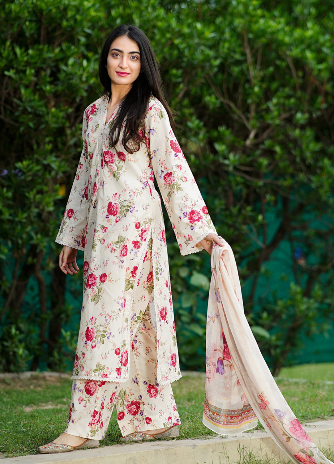 Ileen by Naba Bilal Unstitched Printed Lawn 3 Piece Suit Amaira - Casual Collection