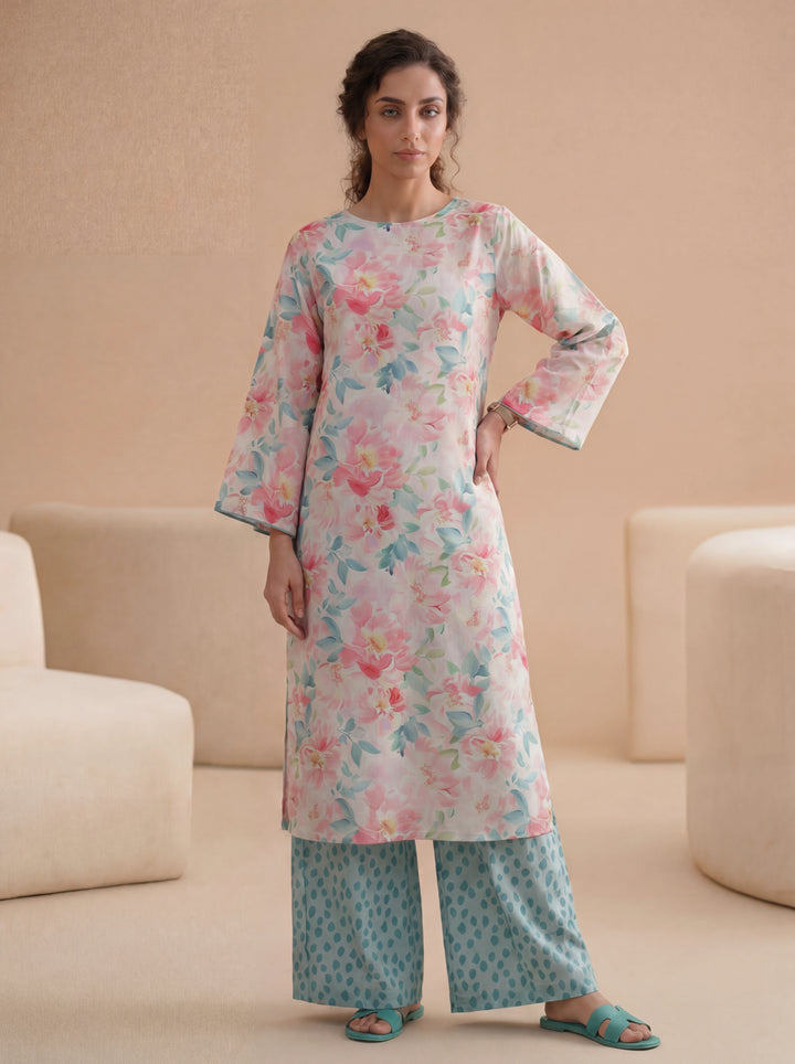 Impulse Wear by Ruby Suleiman RTW Printed Poly 2 Piece Suit Ice Pop - Casual Collection
