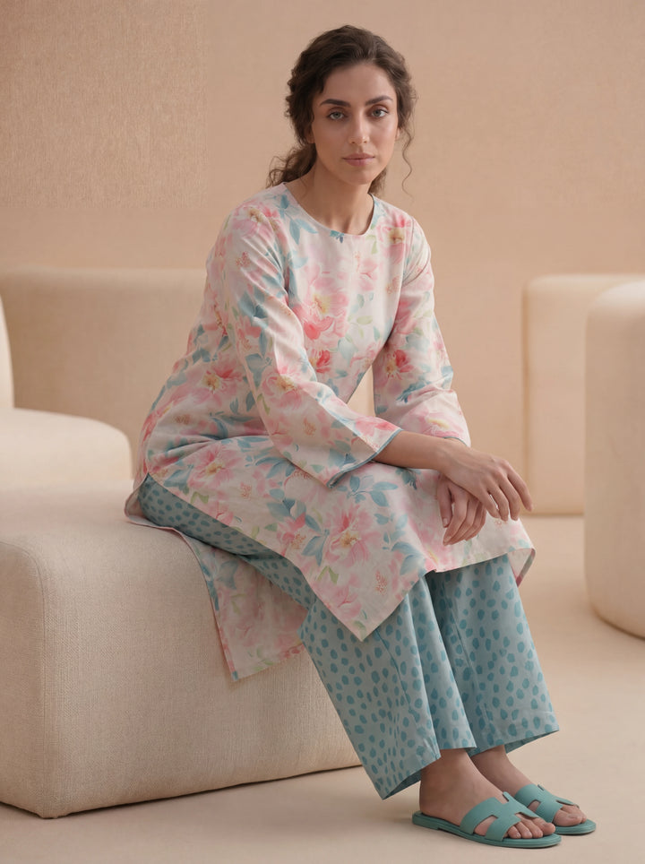 Impulse Wear by Ruby Suleiman RTW Printed Poly 2 Piece Suit Ice Pop - Casual Collection