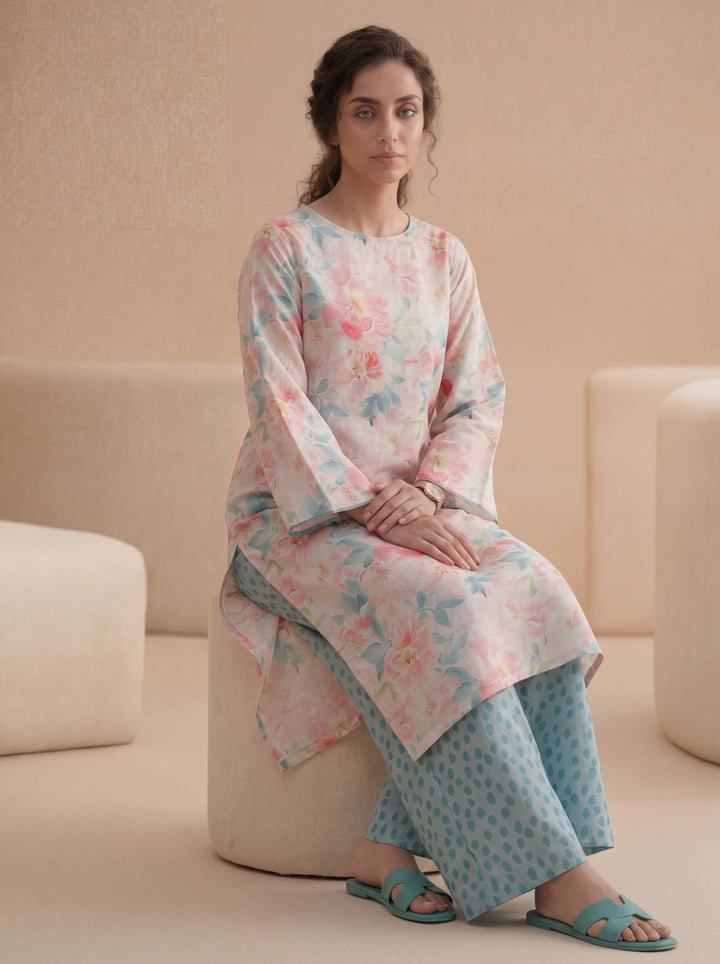 Impulse Wear by Ruby Suleiman RTW Printed Poly 2 Piece Suit Ice Pop - Casual Collection