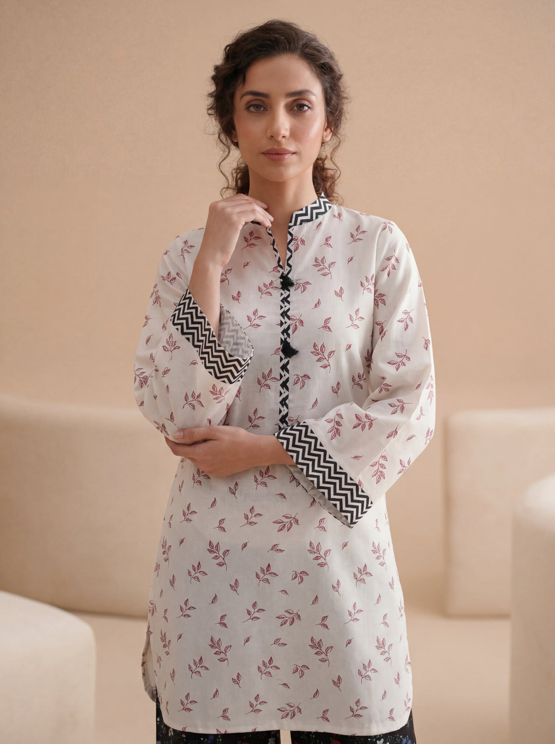 Impulse Wear by Ruby Suleiman RTW Printed Poly 2 Piece Suit Noir Hit - Casual Collection