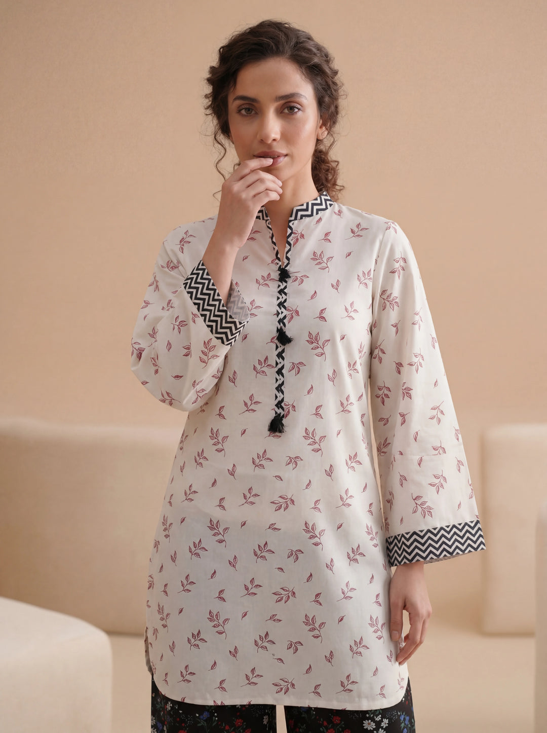 Impulse Wear by Ruby Suleiman RTW Printed Poly 2 Piece Suit Noir Hit - Casual Collection