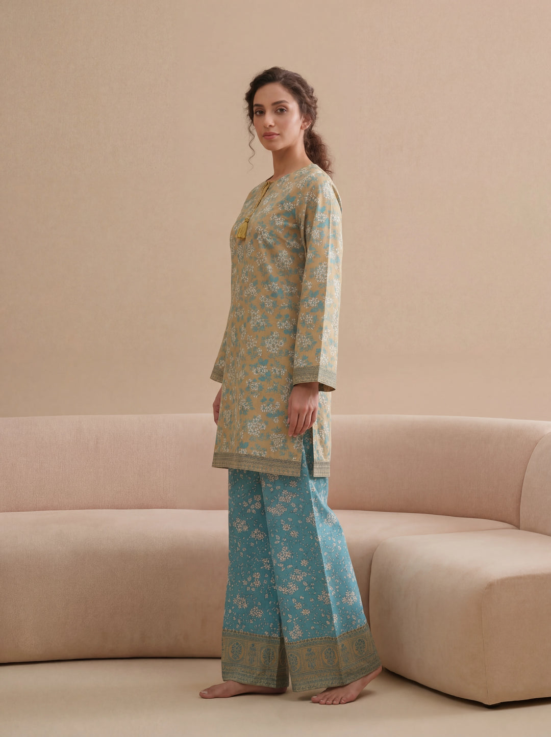 Impulse Wear by Ruby Suleiman RTW Printed Poly 2 Piece Suit Zest Hit - Casual Collection