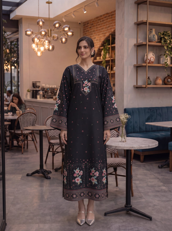 Impulse Wear by Ruby Suleiman RTW Printed Crepe 1 Piece Midnight Noir - Casual Collection