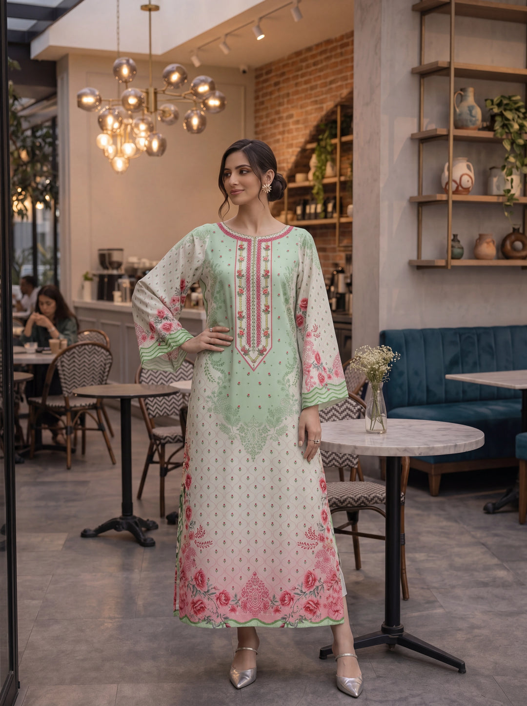 Impulse Wear by Ruby Suleiman RTW Printed Crepe 1 Piece Spring Blush - Casual Collection