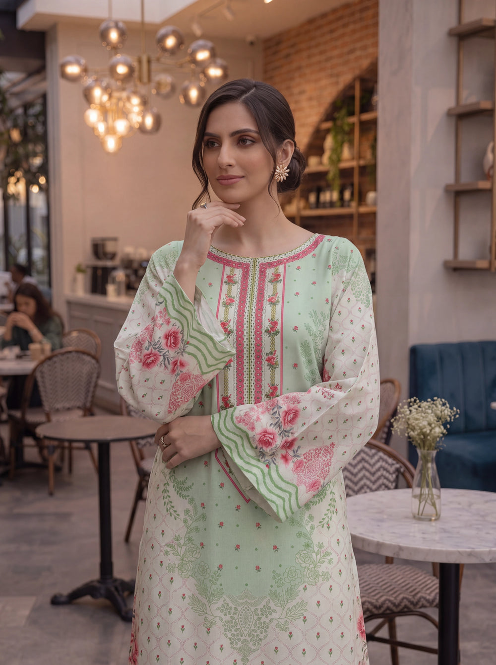 Impulse Wear by Ruby Suleiman RTW Printed Crepe 1 Piece Spring Blush - Casual Collection