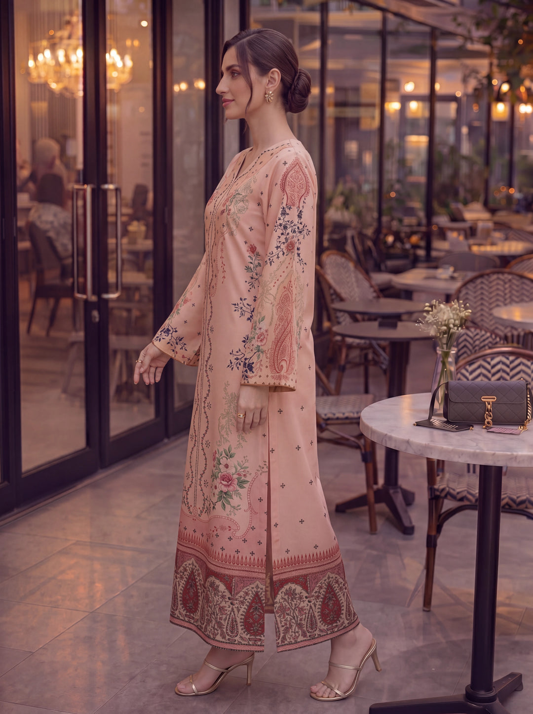 Impulse Wear by Ruby Suleiman RTW Printed Crepe 1 Piece Desert Paisley - Casual Collection