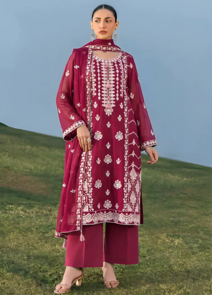 Stitching Cotton Unstitched Embroidered Chiffon 3 Piece Suit WFCU-08 Festive Collection