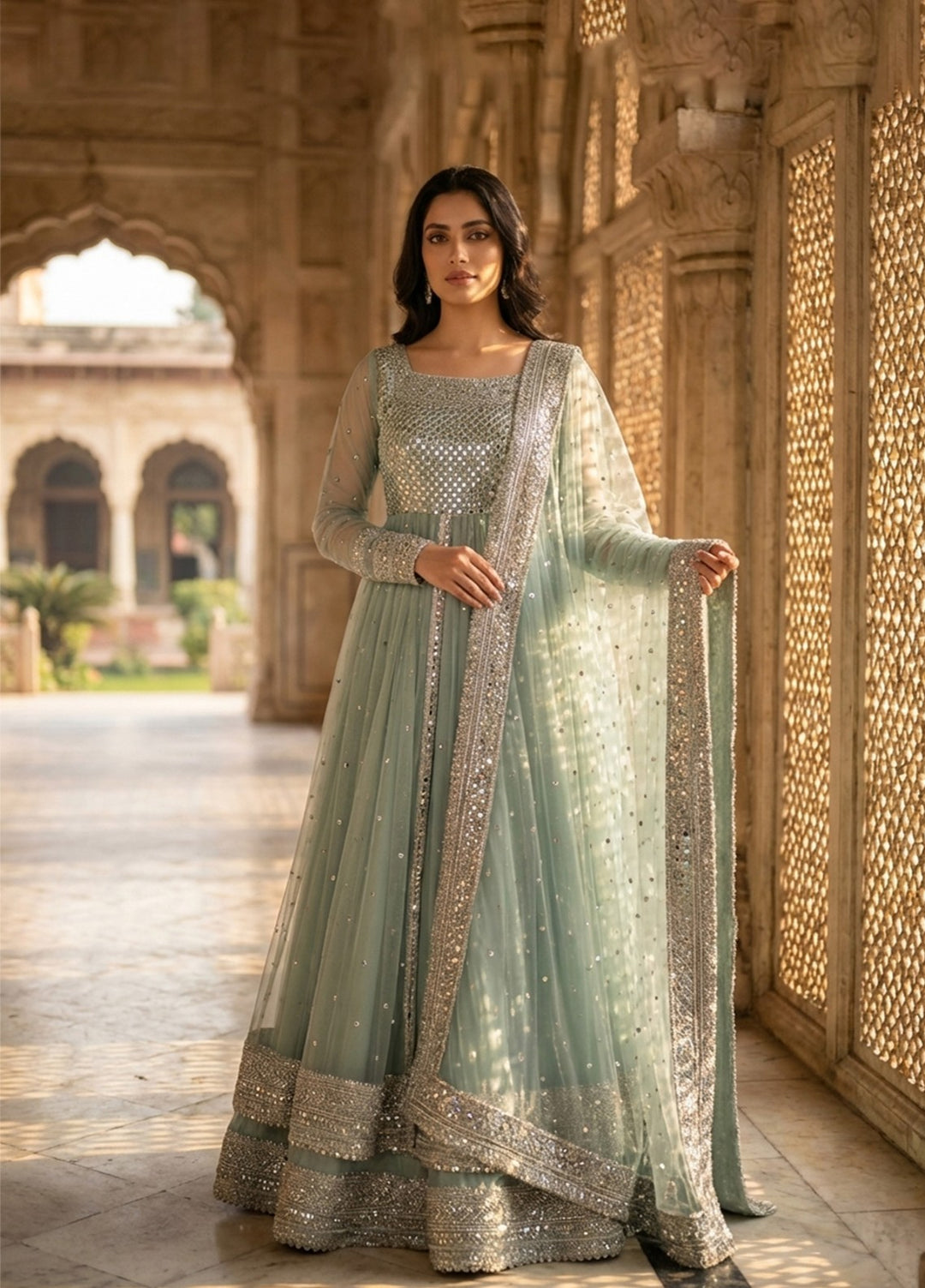 Afsana e Noor by Ibraysha RTW Embroidered Kamdani 2 Piece Suit Chahat Anarkali - Wedding Collection