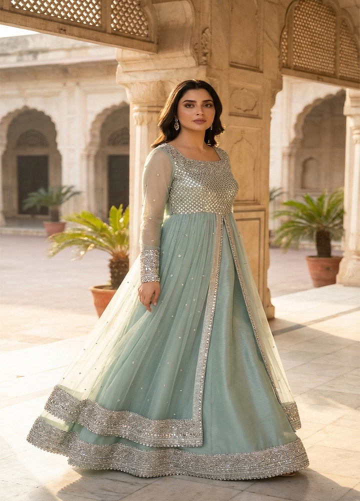 Afsana e Noor by Ibraysha RTW Embroidered Kamdani 2 Piece Suit Chahat Anarkali - Wedding Collection