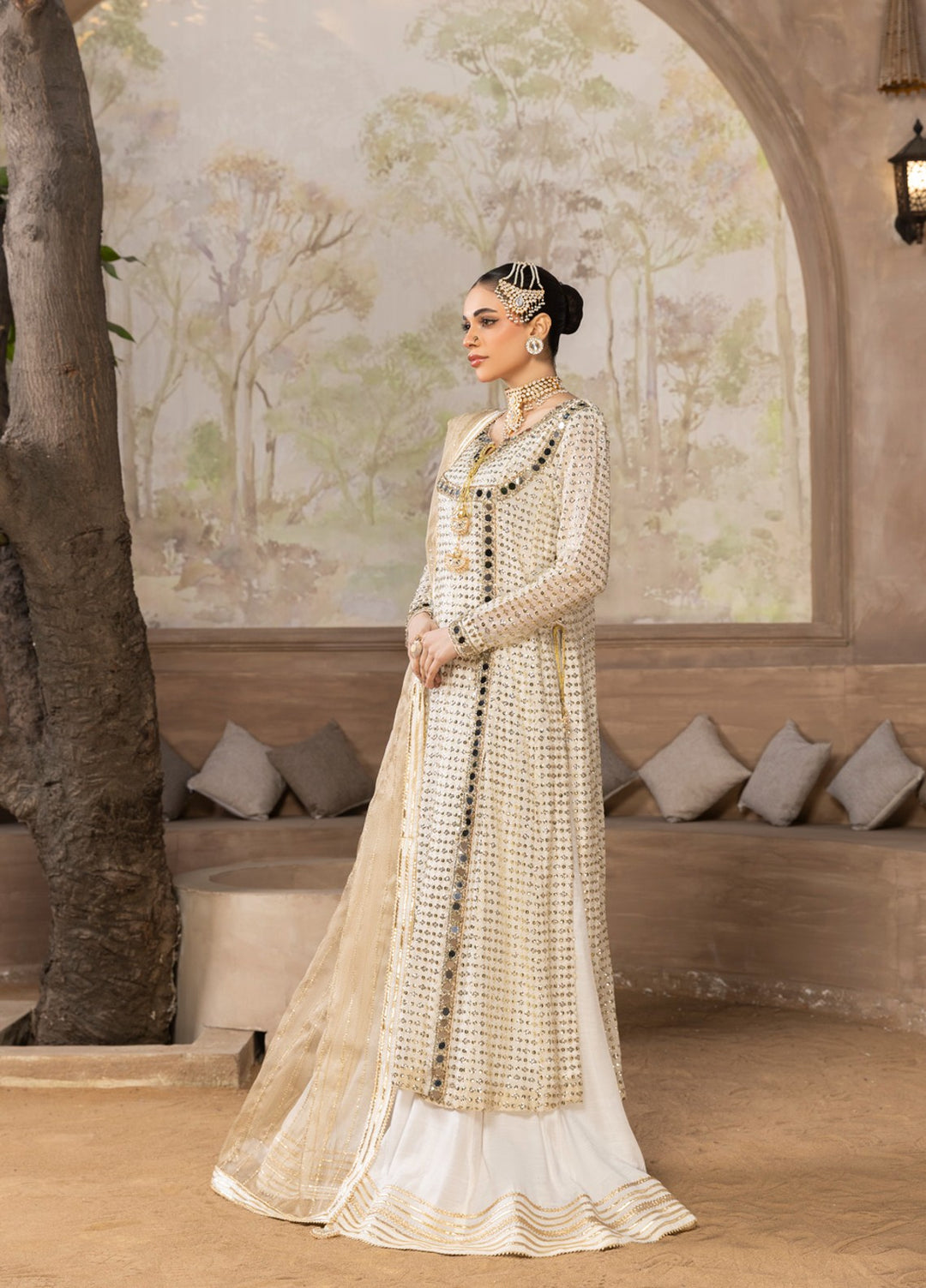 Afsana e Noor by Ibraysha RTW Hand work Chiffon 3 Piece Suit Noor-E-Aina - Wedding Collection