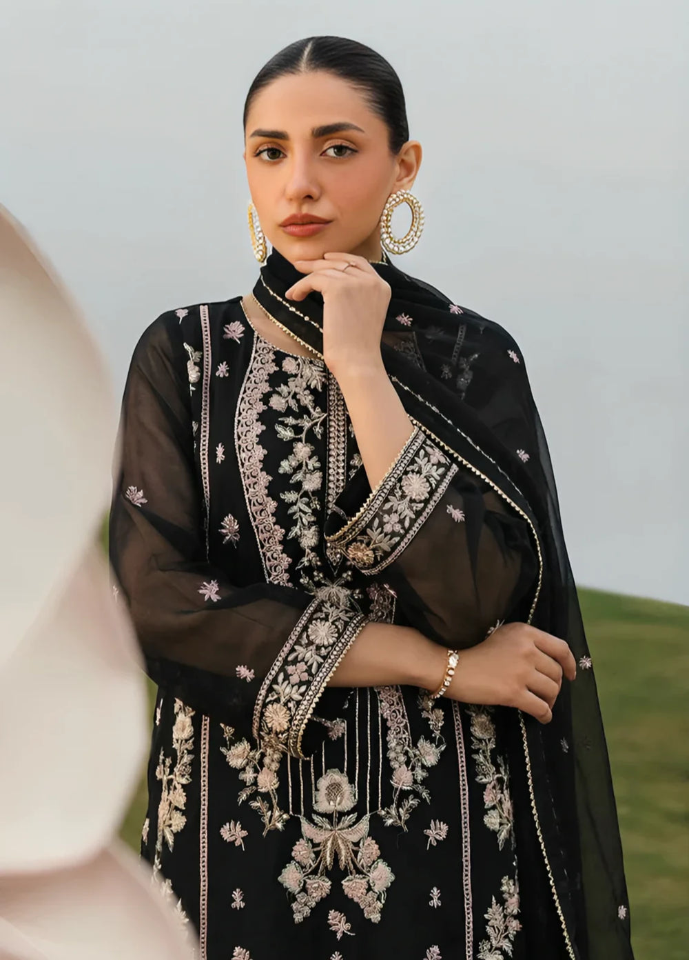 Stitching Cotton Unstitched Embroidered Chiffon 3 Piece Suit WFCU-05 Festive Collection