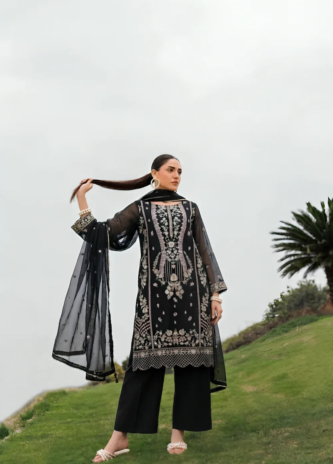 Stitching Cotton Unstitched Embroidered Chiffon 3 Piece Suit WFCU-05 Festive Collection