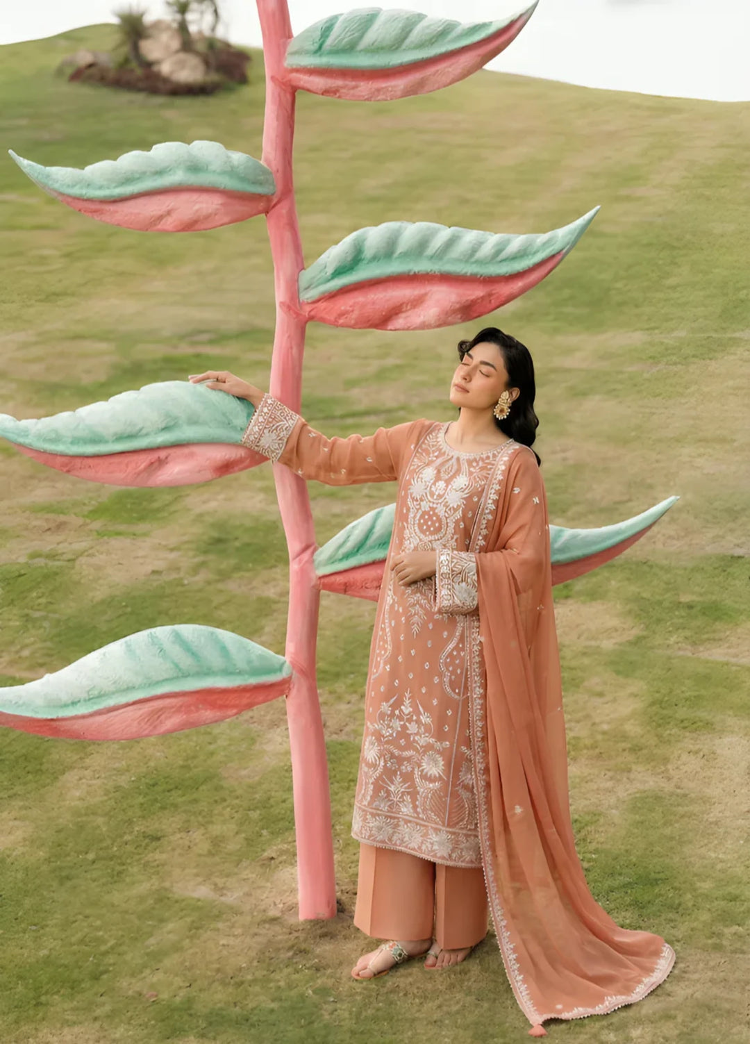 Stitching Cotton Unstitched Embroidered Chiffon 3 Piece Suit WFCU-07 Festive Collection