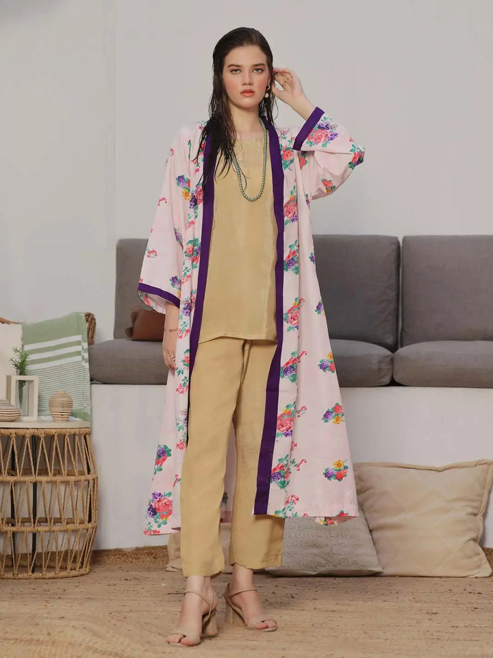 Shrug by TNG Women RTW Printed Viscose Raw Silk 1 Piece Suit Maskan Casual Collection