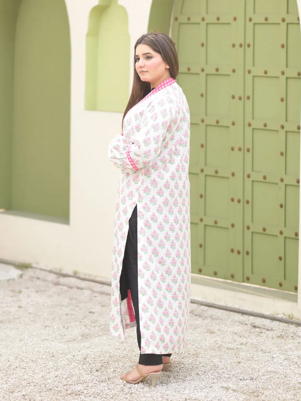 Shrug by TNG Women RTW Printed Viscose Raw Silk 1 Piece Suit Hayat Casual Collection