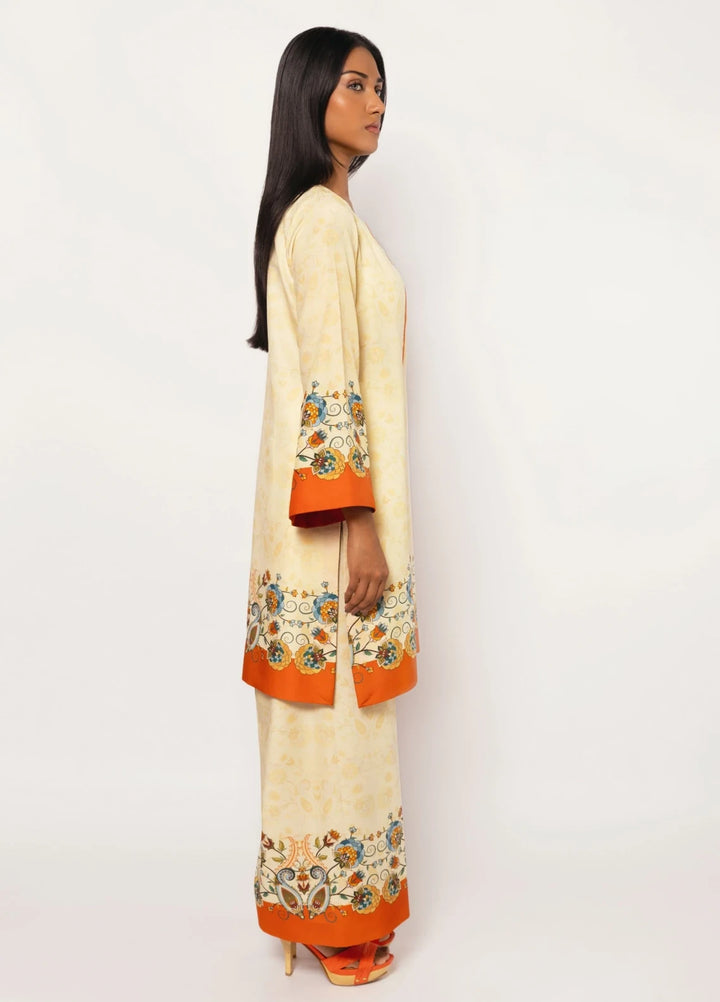 Ella Women RTW Printed Silk 2 Piece Suit Samarkand Sundown Eid Collection