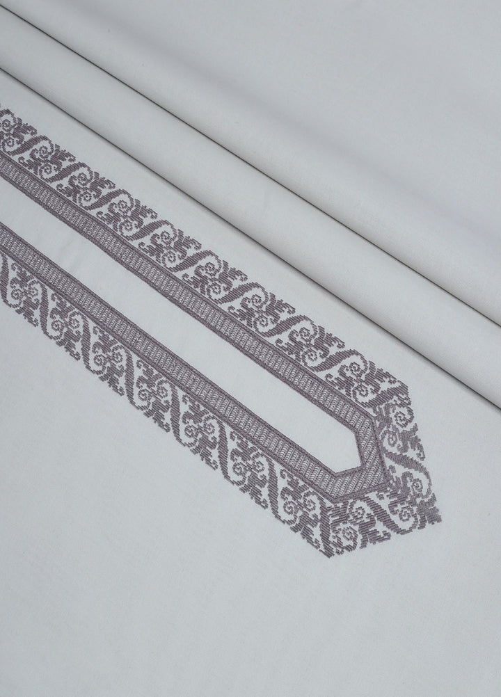 Cotton Valley by Fabrich Unstitched Embroidered Cotton 2 Piece Suit Slate Casual Collection