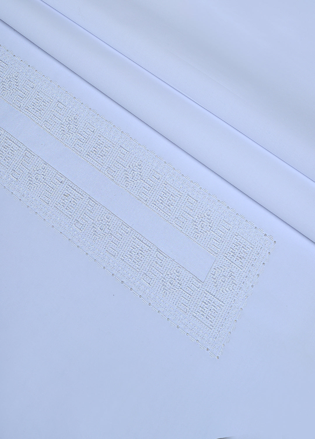 Cotton Valley by Fabrich Unstitched Embroidered Cotton 2 Piece Suit White Casual Collection