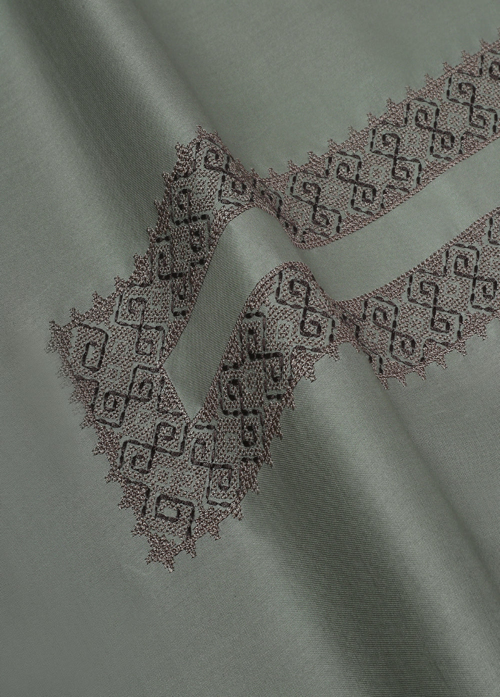 Cotton Valley by Fabrich Unstitched Embroidered Cotton 2 Piece Suit Moss Casual Collection