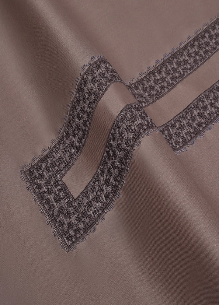 Cotton Valley by Fabrich Unstitched Embroidered Cotton 2 Piece Suit Mocha Casual Collection