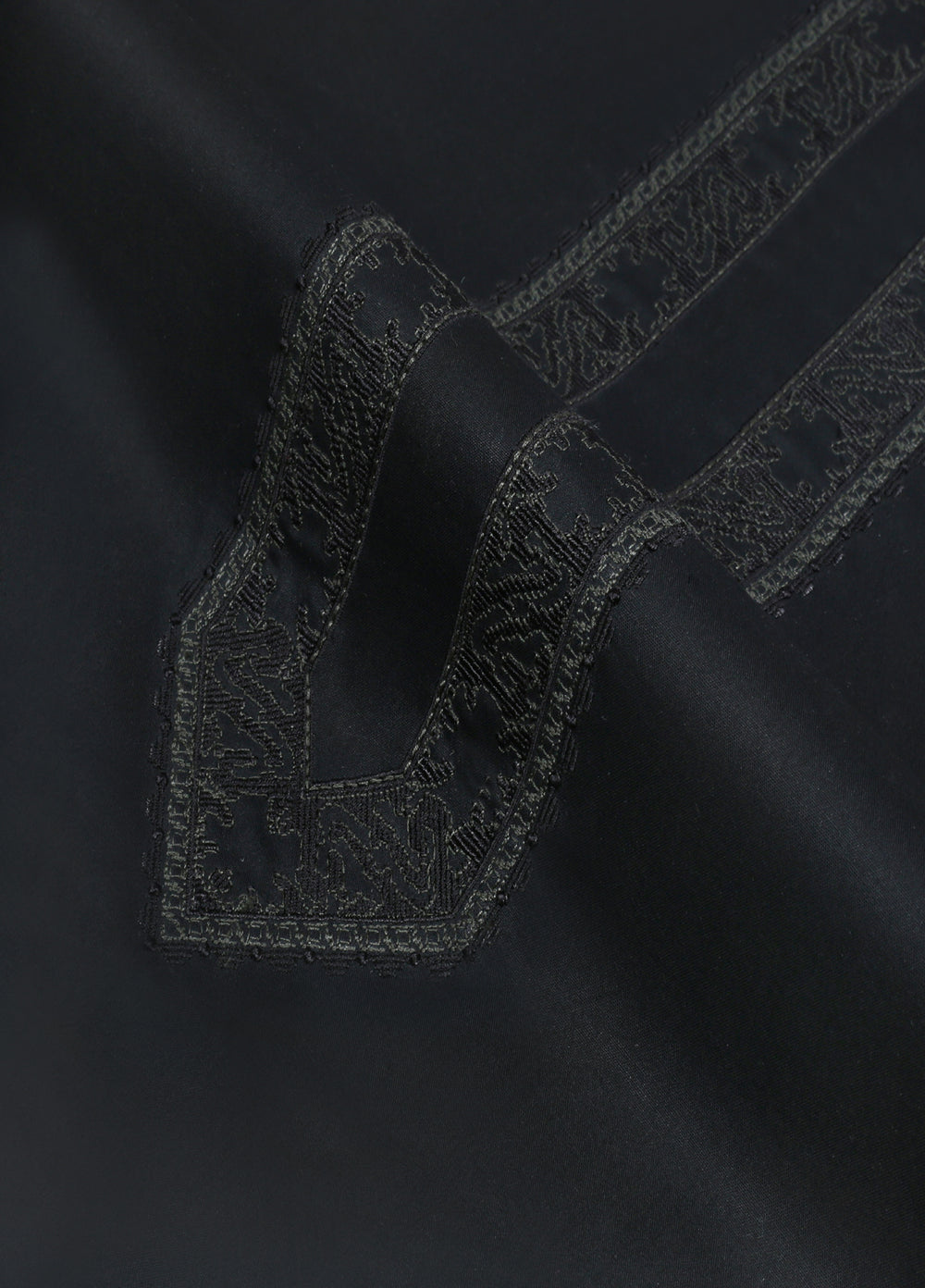 Cotton Valley by Fabrich Unstitched Embroidered Cotton 2 Piece Suit Black Effect Casual Collection
