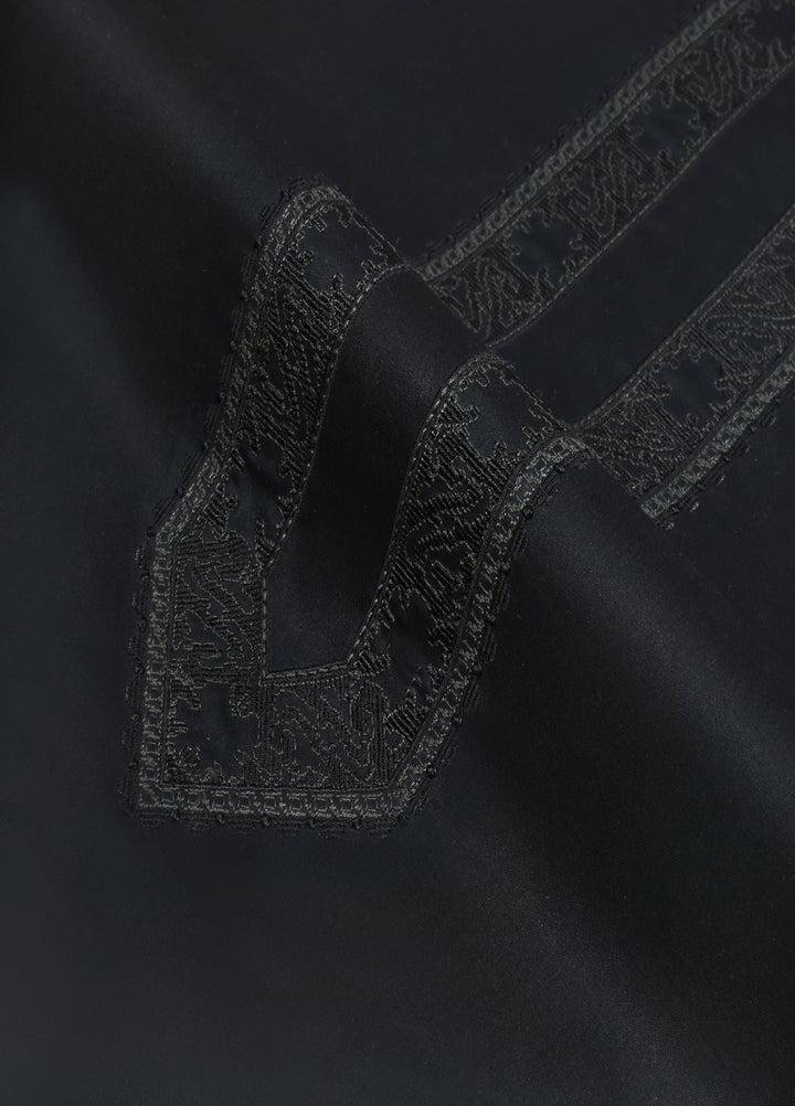 Cotton Valley by Fabrich Unstitched Embroidered Cotton 2 Piece Suit Black Effect Casual Collection