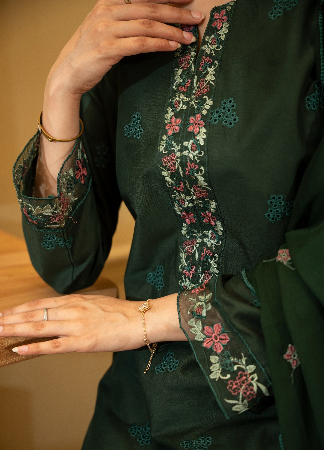 Naaz Couture RTW Chikankari Lawn 3 Piece Suit Bottle Eid Collection